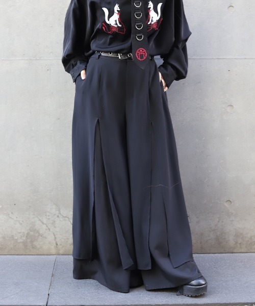 REZEN(リゼン)の「レイヤード袴パンツ(その他パンツ・メンズ・ブラック・SMALL/MEDIUM/LARGE)」の6枚目の写真