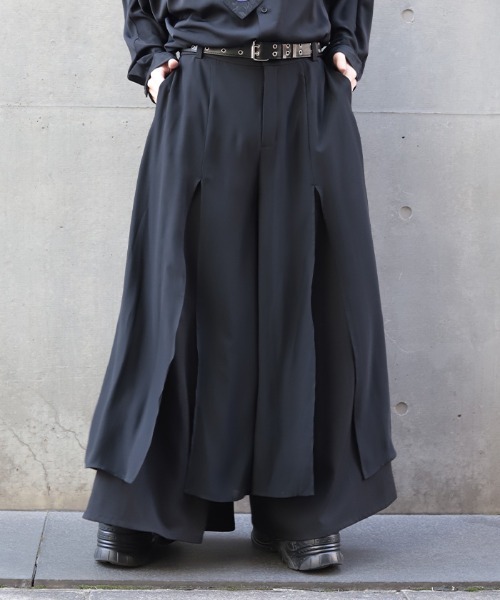REZEN(リゼン)の「レイヤード袴パンツ(その他パンツ・メンズ・ブラック・SMALL/MEDIUM/LARGE)」の7枚目の写真