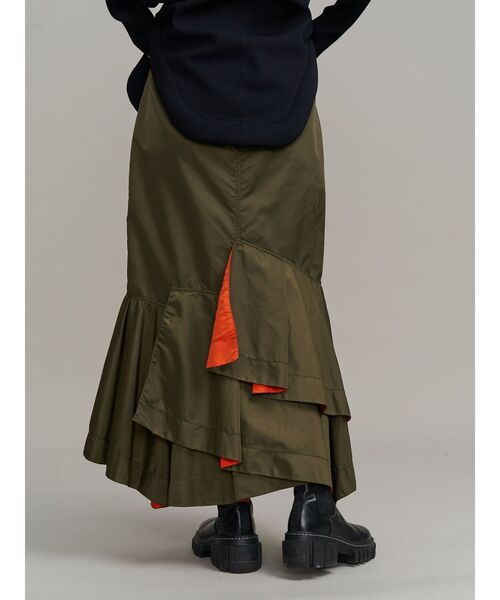 MA-1 DOCKING DENIM SKIRT / MA-1ドッキングデニムスカート（デニム