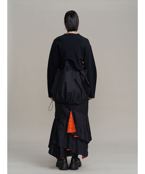 MA-1 DOCKING DENIM SKIRT / MA-1ドッキングデニムスカート（デニム