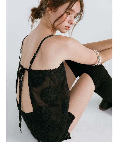 MOIFAIRE（モイフェア）の「SEE-THROUGH ORGANZA BUSTIER / BLACK（ベスト・レディース・その他・ONE SIZE）」の2枚目の写真