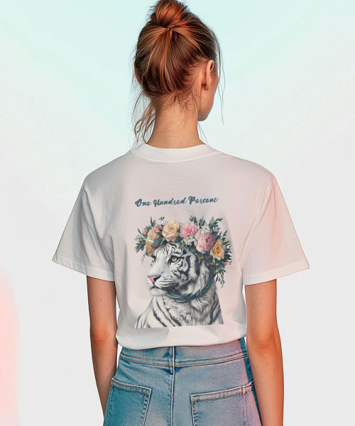 ONEHUNDREDPERCENT FOR WOMAN(ワンハンドレッドパーセントフォーウーマン)の「OHPxHARMONIA bフラワークラウンウーマンベーシック半袖Tシャツ(Tシャツ/カットソー・レディース・その他・S/M)」の3枚目の写真