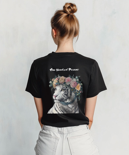 ONEHUNDREDPERCENT FOR WOMAN(ワンハンドレッドパーセントフォーウーマン)の「OHPxHARMONIA bフラワークラウンウーマンベーシック半袖Tシャツ(Tシャツ/カットソー・レディース・その他・S/M)」の4枚目の写真