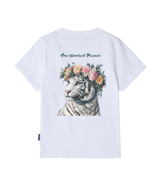 ONEHUNDREDPERCENT FOR WOMAN(ワンハンドレッドパーセントフォーウーマン)の「OHPxHARMONIA bフラワークラウンウーマンベーシック半袖Tシャツ(Tシャツ/カットソー・レディース・その他・S/M)」の6枚目の写真