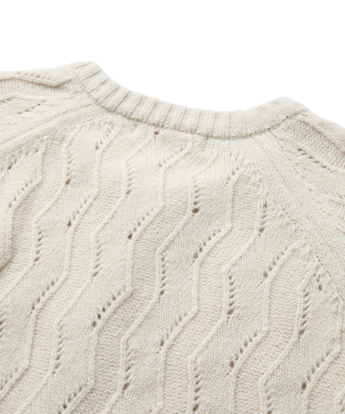 MMIC(エムエムアイシー)の「WAVY ZIP CARDIGAN (IVORY)(ニット/セーター・メンズ・その他・M/L)」の6枚目の写真