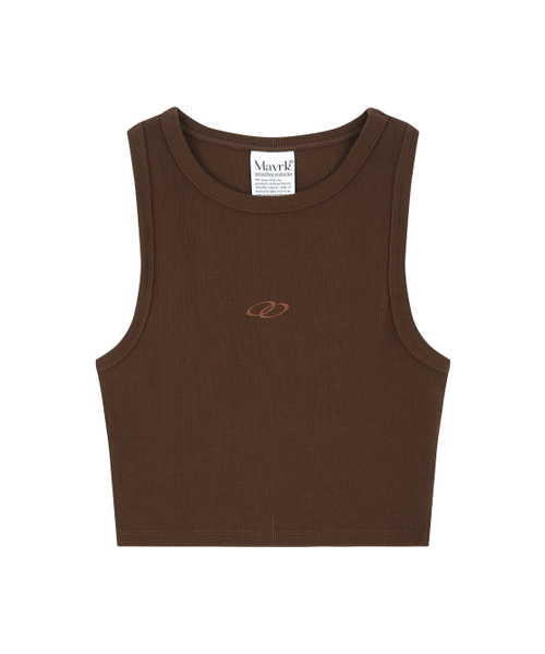 MAVRK(マーベリック)の「ソフトリブクロップスリーブレスブラウン(Tシャツ/カットソー・レディース・その他・ONE SIZE)」の2枚目の写真