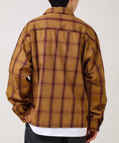 GLOSTER（グロスター）の「【奥行きのある色合い】オンブレチェック ロングスリーブシャツ（シャツ/ブラウス・メンズ・ホワイト系その他/ネイビー/ブラウン系その他・S/M/L）」の9枚目の写真