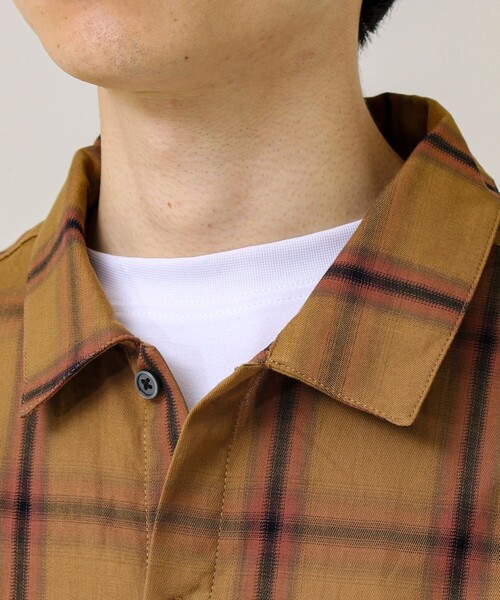 GLOSTER（グロスター）の「【奥行きのある色合い】オンブレチェック ロングスリーブシャツ（シャツ/ブラウス・メンズ・ホワイト系その他/ネイビー/ブラウン系その他・S/M/L）」の12枚目の写真