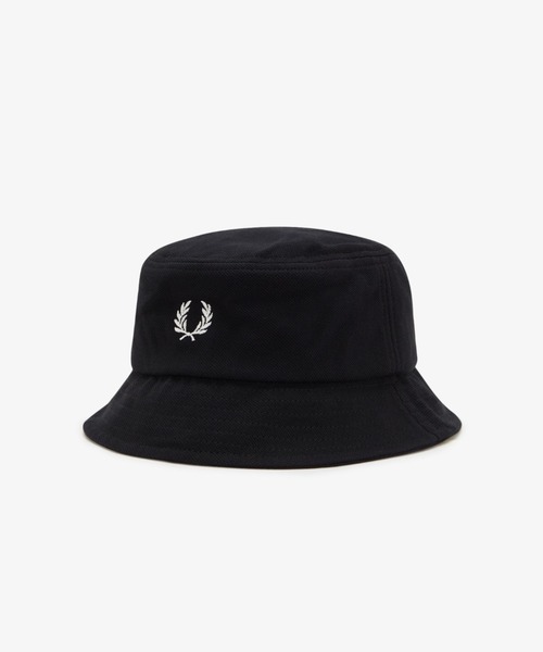 FRED PERRY（フレッドペリー）の「Pique Bucket Hat／ピケバケットハット（ハット・メンズ・ブラック・L）」の5枚目の写真