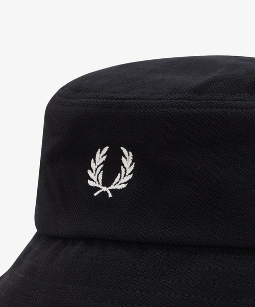 FRED PERRY（フレッドペリー）の「Pique Bucket Hat／ピケバケットハット（ハット・メンズ・ブラック・L）」の7枚目の写真
