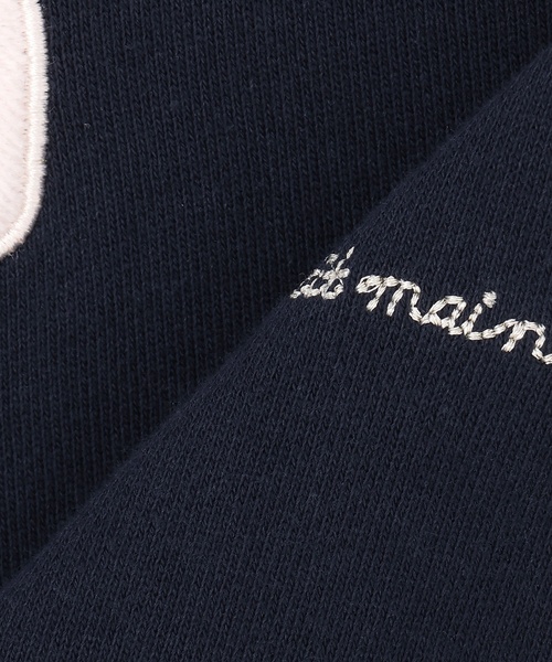 petit main（プティマイン）の「いちごモチーフトレーナー（スウェット・キッズ・ネイビー/トップグレー/ホワイト系・100cm/110cm/120cm/90cm/130cm/80ｃｍ）」の6枚目の写真