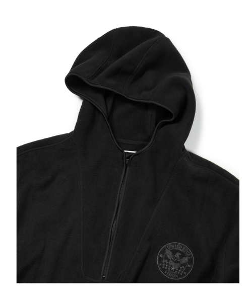 ETCE(イーティーシーイー)の「UNITED FLEECE HOOD ANORAK (BLACK)(ナイロンジャケット・レディース・その他・M/L/XL)」の3枚目の写真