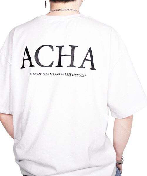 ACHA(アチャ)の「1607レタリング 半袖 _ ホワイト(Tシャツ/カットソー・レディース・その他・L)」の1枚目の写真