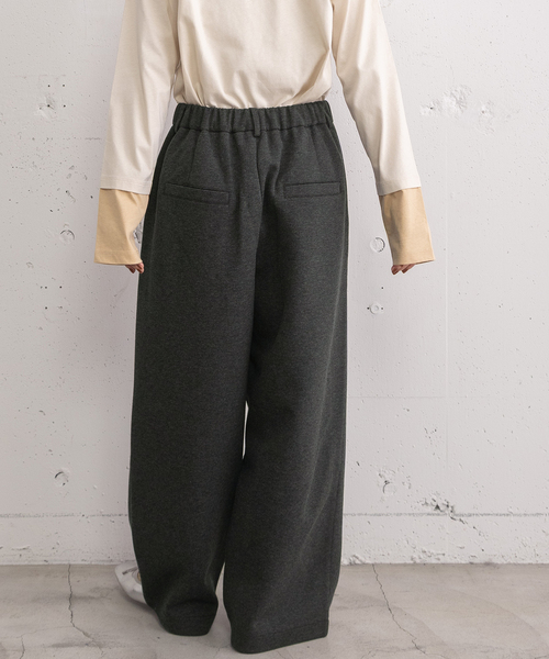 POU DOU DOU（プードゥドゥ）の「ポンチタックパンツ（その他パンツ・レディース・ダークブラウン/ダークグレー/オートミール・3）」の20枚目の写真