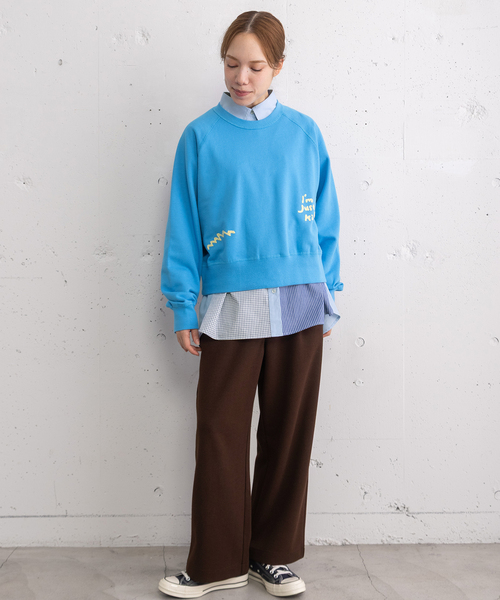 POU DOU DOU（プードゥドゥ）の「ポンチタックパンツ（その他パンツ・レディース・ダークブラウン/ダークグレー/オートミール・3）」の7枚目の写真