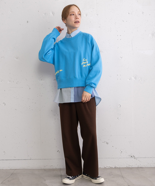 POU DOU DOU（プードゥドゥ）の「ポンチタックパンツ（その他パンツ・レディース・ダークブラウン/ダークグレー/オートミール・3）」の8枚目の写真