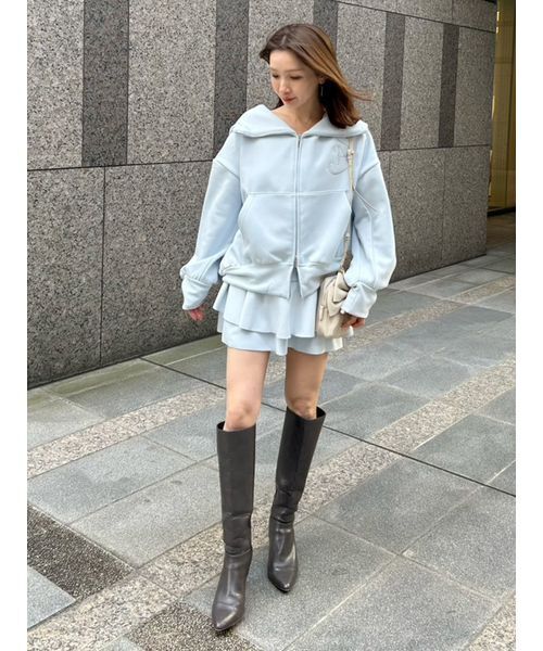 SNIDEL(スナイデル)の「ボンディングスカショーパン(その他パンツ・レディース・ホワイト/グレー/ライトブルー・0/1)」の9枚目の写真