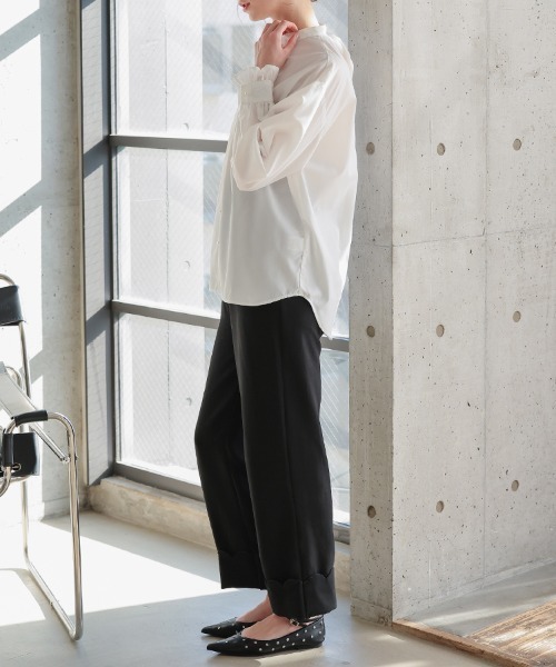 DONOBAN（ドノバン）の「ビッグリボンブラウス（シャツ/ブラウス・レディース・ブラック/ピンク/ホワイト・ONE SIZE）」の6枚目の写真