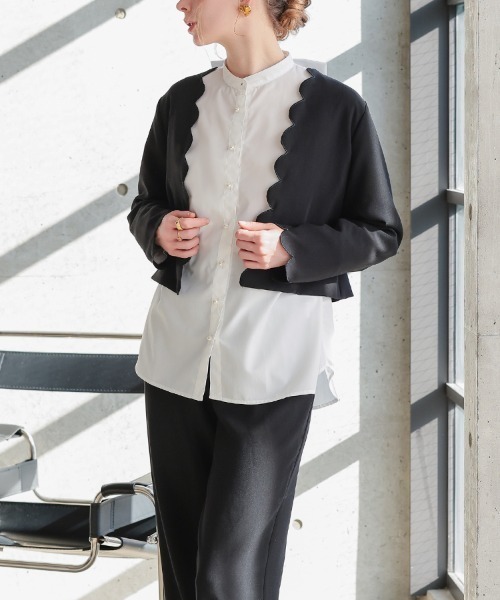 DONOBAN（ドノバン）の「ビッグリボンブラウス（シャツ/ブラウス・レディース・ブラック/ピンク/ホワイト・ONE SIZE）」の14枚目の写真