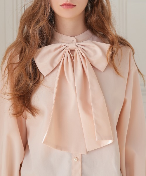 DONOBAN（ドノバン）の「ビッグリボンブラウス（シャツ/ブラウス・レディース・ブラック/ピンク/ホワイト・ONE SIZE）」の18枚目の写真