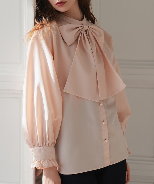 DONOBAN（ドノバン）の「ビッグリボンブラウス（シャツ/ブラウス・レディース・ブラック/ピンク/ホワイト・ONE SIZE）」の21枚目の写真