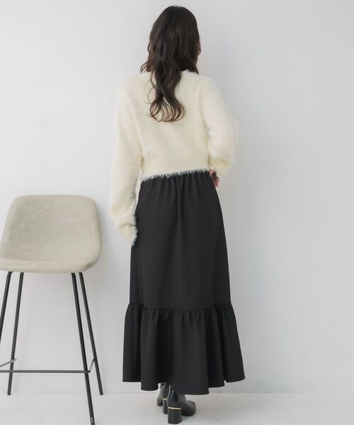 ems excite（エムズエキサイト）の「ギャザーフリルマーメイドSK（スカート・レディース・ピンク/ナチュラル/ブラック・FREE）」の7枚目の写真