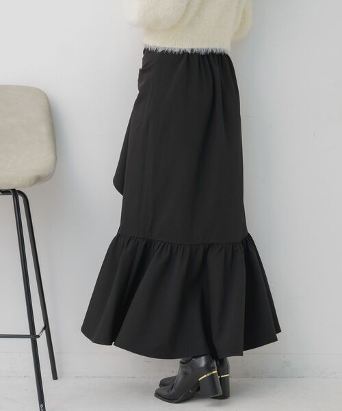 ems excite（エムズエキサイト）の「ギャザーフリルマーメイドSK（スカート・レディース・ピンク/ナチュラル/ブラック・FREE）」の10枚目の写真