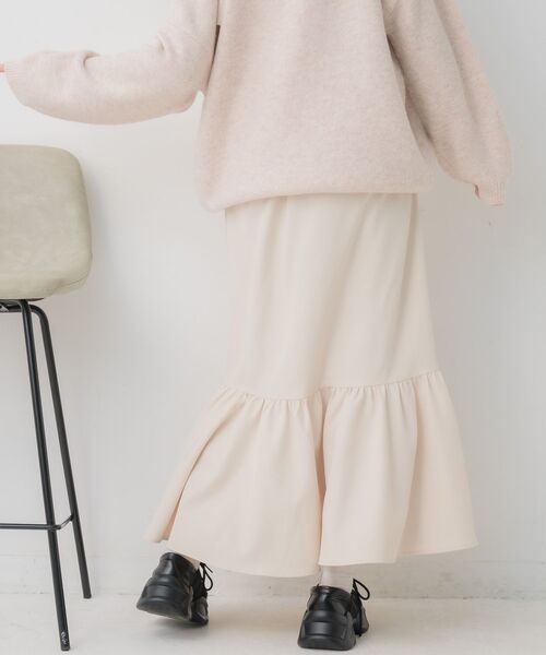 ems excite（エムズエキサイト）の「ギャザーフリルマーメイドSK（スカート・レディース・ピンク/ナチュラル/ブラック・FREE）」の20枚目の写真