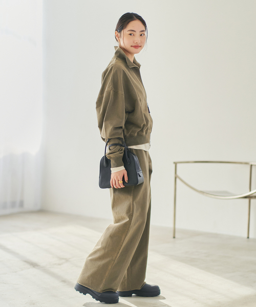 plage（プラージュ）の「《追加》JOHNBULL / ジョンブル 別注 ZIP スウェット 2（スウェット・レディース・アイボリー/カーキ・FREE）」の15枚目の写真