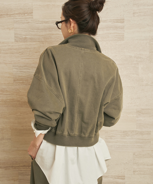 plage(プラージュ)の「《追加》JOHNBULL / ジョンブル 別注 ZIP スウェット 2(スウェット・レディース・アイボリー/カーキ・FREE)」の16枚目の写真