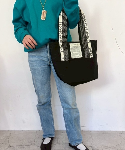 THEATRE PRODUCTS（シアタープロダクツ）の「ドット柄 ジャガードテープ MISSISSIPPI Msize／ジャガードテープ バッグ/パソコン13インチ・500mlペットボトル収納可能（トートバッグ・レディース・ブラウン/ベージュ/ブラック・FREE）」の22枚目の写真