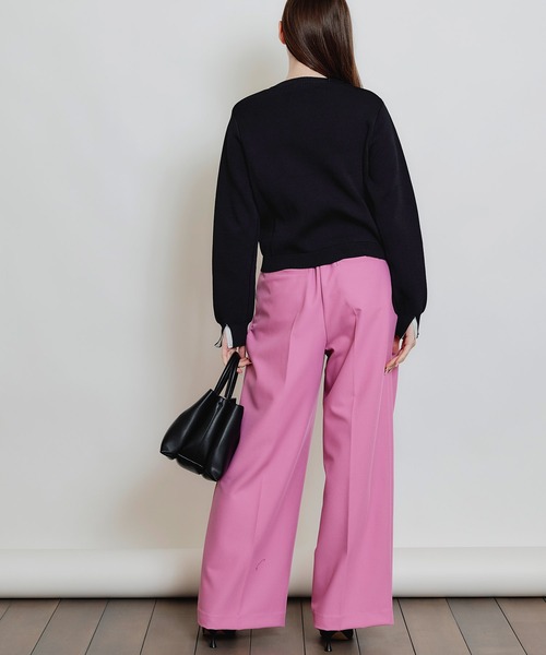 PICCIN（ピッチン）の「ポケットリボンカーディガン（カーディガン/ボレロ・レディース・ブラック/オフホワイト・M）」の20枚目の写真