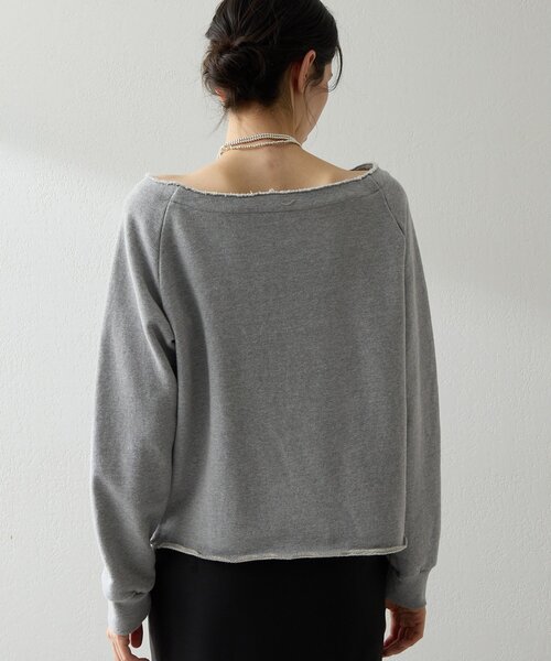 Whim Gazette（ウィムガゼット）の「オフショル刺繍プルオーバー（スウェット・レディース・アイボリー/チャコールグレー/グレー/ベージュ・FREE）」の11枚目の写真