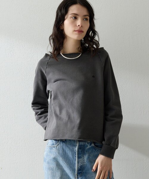 Whim Gazette（ウィムガゼット）の「オフショル刺繍プルオーバー（スウェット・レディース・アイボリー/チャコールグレー/グレー/ベージュ・FREE）」の21枚目の写真