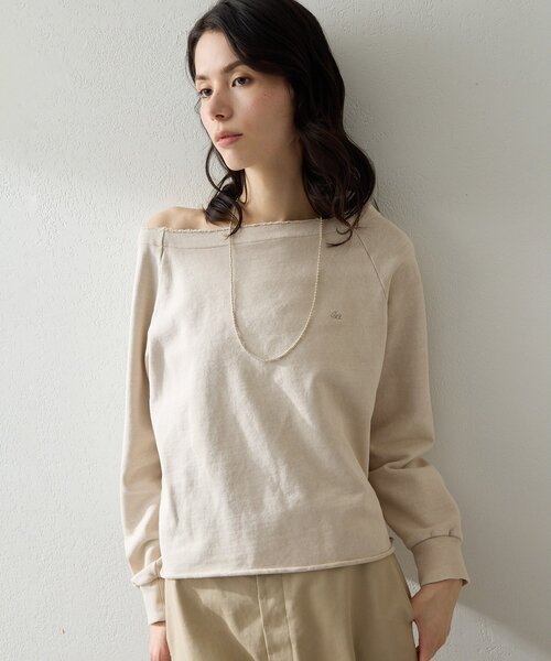 セール】オフショル刺繍プルオーバー（スウェット）｜Whim Gazette