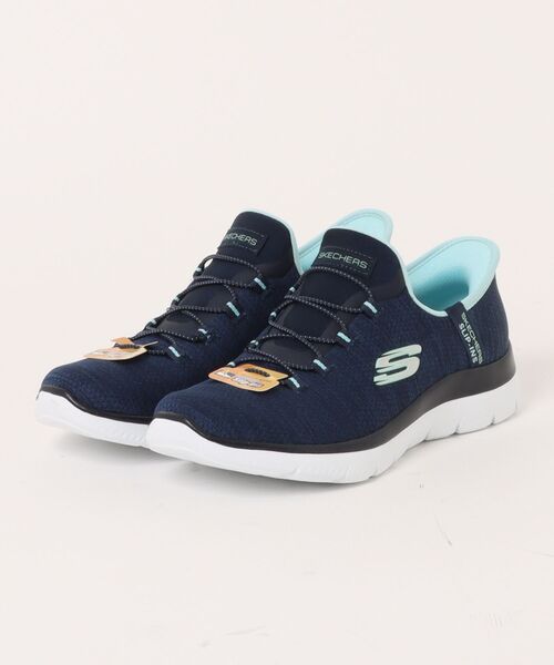 SKECHERS(スケッチャーズ)の「【SKECHERS】スケッチャーズ SLIP-INS:SUMMITS-EVERYDAY SET(スリップインズ:サミッツ - エブリデイ セット)スリッポンスニーカー 150264(スニーカー・レディース・グレー/ブラック×ホワイト/ピンク/ネイビー・23.0cm/23.5cm/24.0cm/24.5cm)」の1枚目の写真