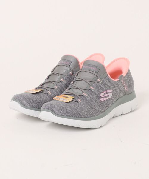 SKECHERS(スケッチャーズ)の「【SKECHERS】スケッチャーズ SLIP-INS:SUMMITS-EVERYDAY SET(スリップインズ:サミッツ - エブリデイ セット)スリッポンスニーカー 150264(スニーカー・レディース・グレー/ブラック×ホワイト/ピンク/ネイビー・23.0cm/23.5cm/24.0cm/24.5cm)」の3枚目の写真