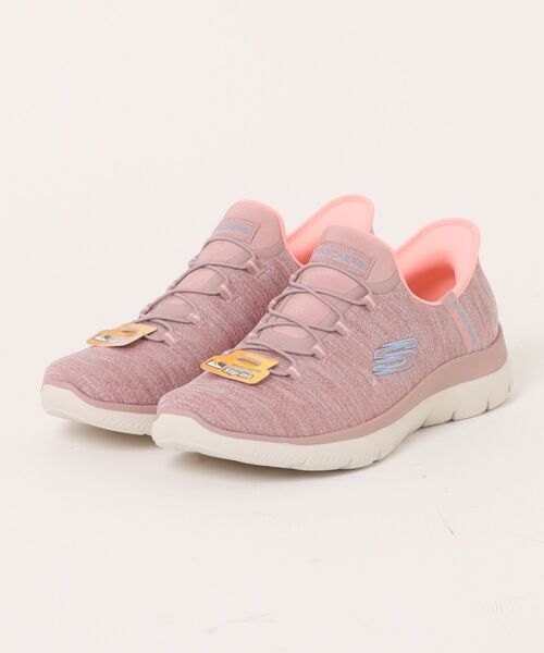 SKECHERS(スケッチャーズ)の「【SKECHERS】スケッチャーズ SLIP-INS:SUMMITS-EVERYDAY SET(スリップインズ:サミッツ - エブリデイ セット)スリッポンスニーカー 150264(スニーカー・レディース・グレー/ブラック×ホワイト/ピンク/ネイビー・23.0cm/23.5cm/24.0cm/24.5cm)」の4枚目の写真