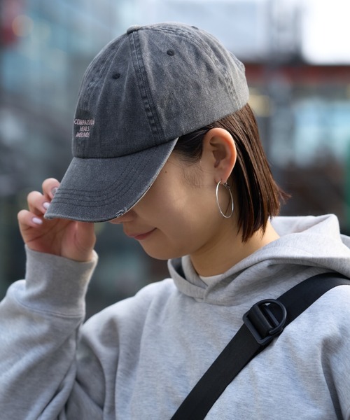 CIAOPANIC TYPY（チャオパニックティピー）の「ピグメント刺繍キャップ（キャップ・レディース・ベージュ/チャコールグレー/ブラウン/イエロー/ブルー/グリーン・ONE SIZE）」の9枚目の写真