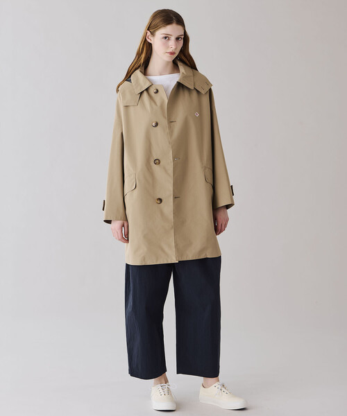 DANTON（ダントン）の「DANTON | 3レイヤークロス ショートバルマカーンコート WOMEN（ステンカラーコート・レディース・ベージュ・S）」の19枚目の写真