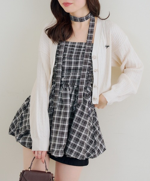 continuer de NICE CLAUP(コンティニューデナイスクラップ)の「アソート柄バルーンキャミチュニック(シャツ/ブラウス・レディース・ブラック/その他3/その他2/その他1/ピンク・FREE)」の3枚目の写真