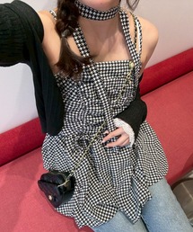 【ふんわり感がたまらない】アソート柄バルーンキャミチュニック