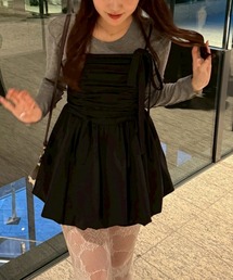 continuer de NICE CLAUP（コンティニューデナイスクラップ）の「【ふんわり感がたまらない】アソート柄バルーンキャミチュニック（シャツ/ブラウス）」