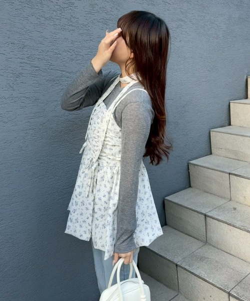 continuer de NICE CLAUP(コンティニューデナイスクラップ)の「アソート柄バルーンキャミチュニック(シャツ/ブラウス・レディース・ブラック/その他3/その他2/その他1/ピンク・FREE)」の12枚目の写真