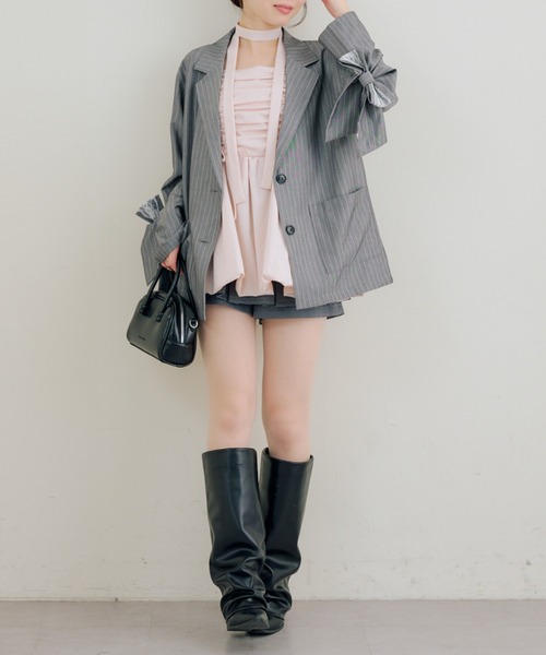 continuer de NICE CLAUP(コンティニューデナイスクラップ)の「アソート柄バルーンキャミチュニック(シャツ/ブラウス・レディース・ブラック/その他3/その他2/その他1/ピンク・FREE)」の17枚目の写真