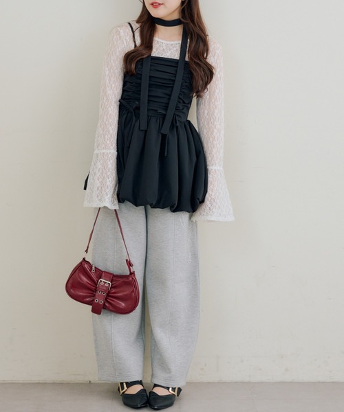 continuer de NICE CLAUP(コンティニューデナイスクラップ)の「アソート柄バルーンキャミチュニック(シャツ/ブラウス・レディース・ブラック/その他3/その他2/その他1/ピンク・FREE)」の20枚目の写真