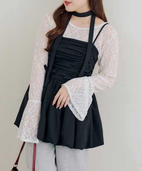 continuer de NICE CLAUP(コンティニューデナイスクラップ)の「アソート柄バルーンキャミチュニック(シャツ/ブラウス・レディース・ブラック/その他3/その他2/その他1/ピンク・FREE)」の21枚目の写真