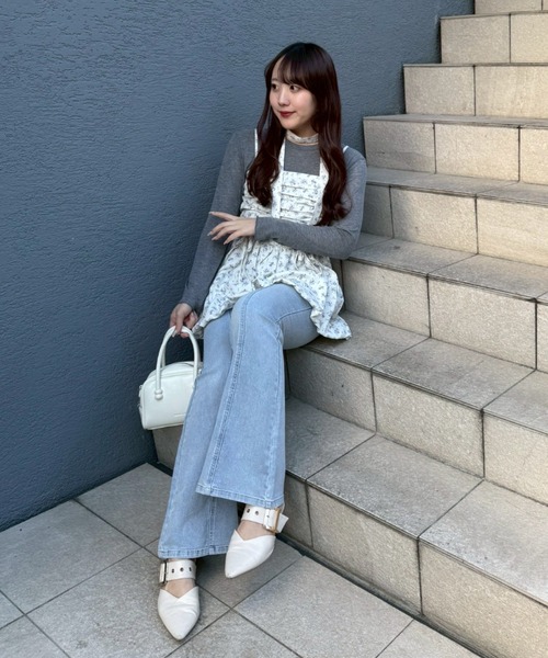 continuer de NICE CLAUP(コンティニューデナイスクラップ)の「アソート柄バルーンキャミチュニック(シャツ/ブラウス・レディース・ブラック/その他3/その他2/その他1/ピンク・FREE)」の7枚目の写真