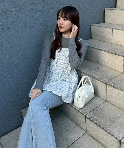 continuer de NICE CLAUP(コンティニューデナイスクラップ)の「アソート柄バルーンキャミチュニック(シャツ/ブラウス・レディース・ブラック/その他3/その他2/その他1/ピンク・FREE)」の10枚目の写真