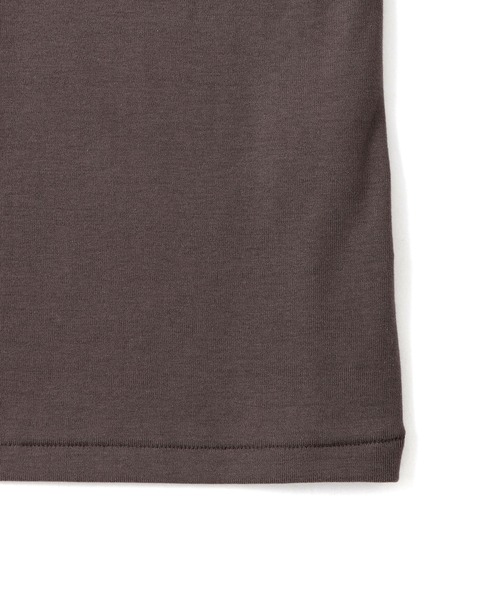 ADAM ET ROPE'（アダムエロペ）の「【EMOELLE】スビンコットンオフショルトップス（Tシャツ/カットソー・レディース・グレー/ブラウン・FREE）」の19枚目の写真